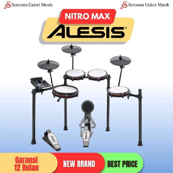 PROMO Alesis Nitro Max Kit Drum Electric/Drum Elektrik