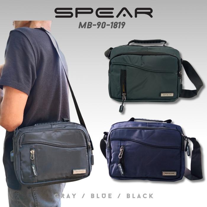 SIAPKIRIM SPEAR Tas Messenger Selempang Pria Sling Bag Cowok Waist Bag Tas Kuliah Tas Kerja Laki