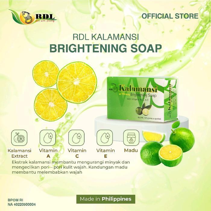 Ready 2 Pcs Soap Kalamansi - Rdl Original Philippines Asli Bpom 100% Skincare Kulit Wajah Berminyak