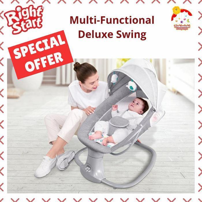 Terbaru Right Start Bouncer Elektrik Remote Baby Swing / Bouncer Bayi