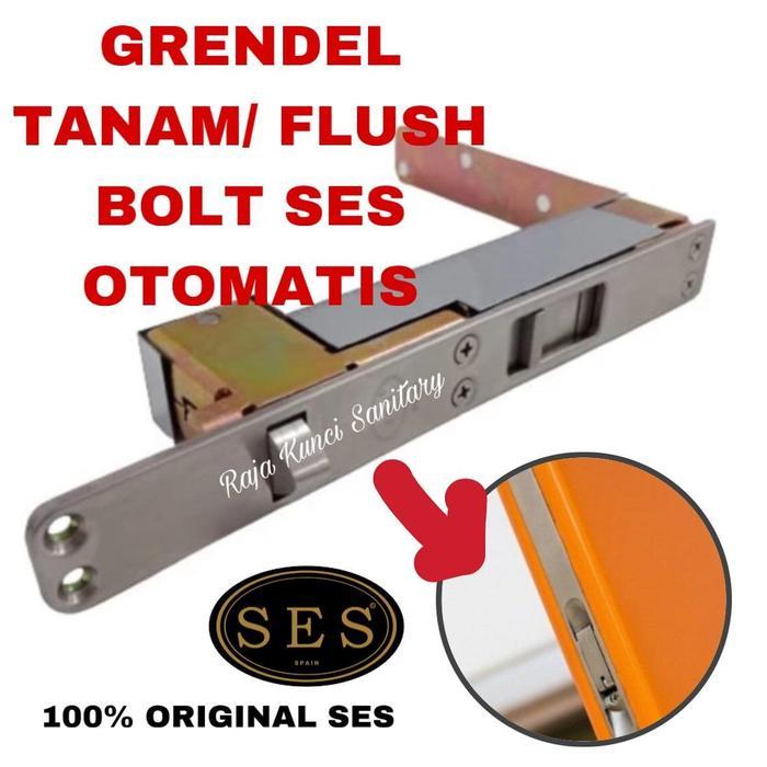 Grendel Tanam SES/ Flush Bolt/ Double Door/ Pintu Otomatis/ Stainless