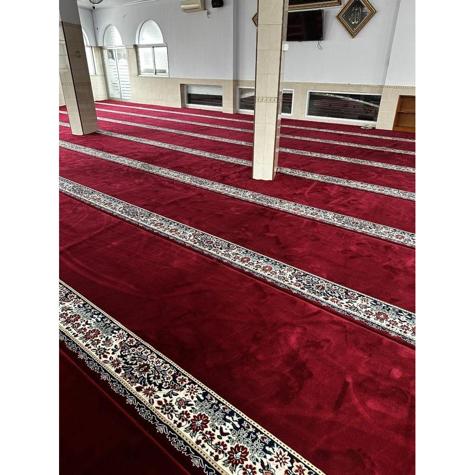 Karpet Masjid/Musholla Meteran Karpet Masjid / Karpet Mushola / Sajadah Masjid Premium Tebal Meteran