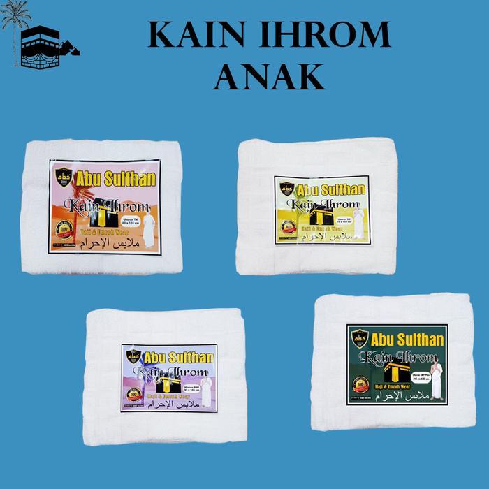 Kain Ihrom Anak Laki Laki Tk Paud Sd Smp Katun Premium Handuk Ardha Camel Manasik Baju Ihram Pasti