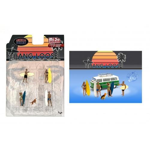 AD-76500MJ AMERICAN DIORAMA HANG LOOSE BEACH FIGURE SET MIJO