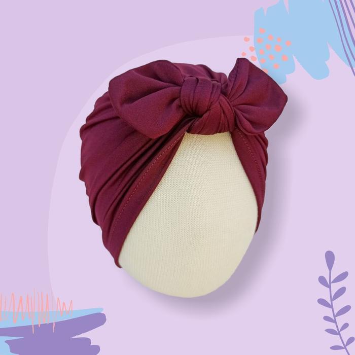 12 Pcs Turban Beda Warna Kupu Bayi Dan Anak 1 Lusin Perempuan 3Bulan - 3 Tahun Terlaris