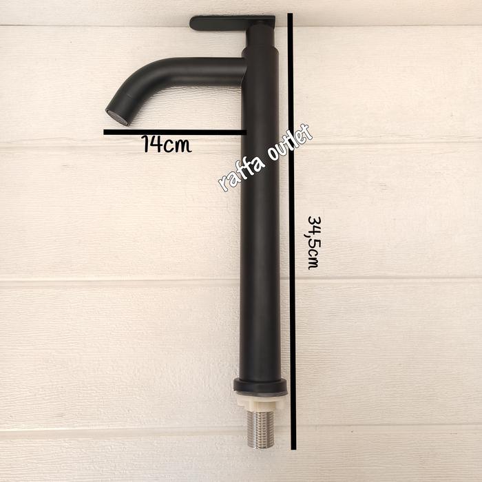 Diskon Kran Wastafel Stainless Sus 304 Hitam/Kran Air Wastafel