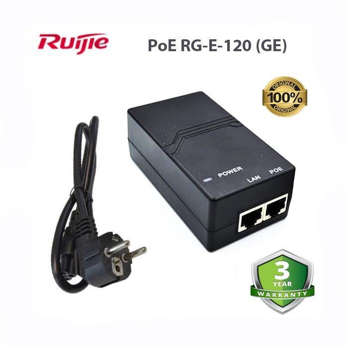 Diskon Poe Ruijie Rg-E-120 (Ge) Power Over Ethernet Adaptor Poe Rg-E120 Ge