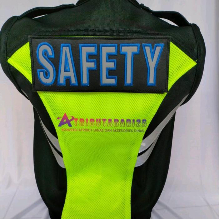 Rompi Safety Jala Tebal/Rompi Lapangan/Rompi K3 Merah