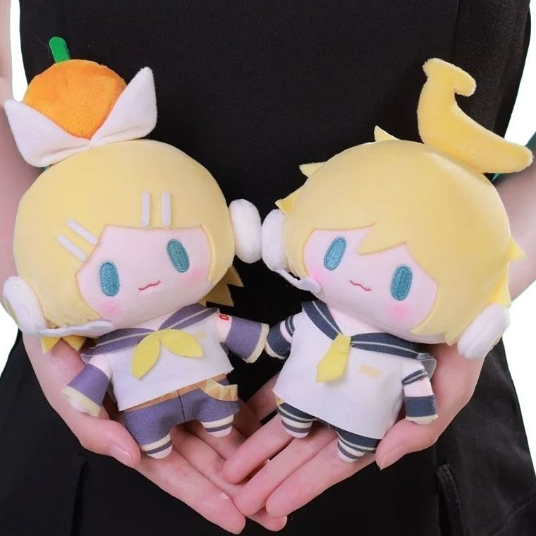 Hatsune Miku Plush Doll Toys Kagamine Len Rin Backpack Keychain Cute Stuffed Dolls Collection Model