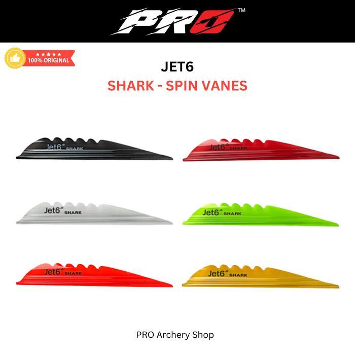 SHARK SPIN VANES JET 6 JET6 KSL VANE 4 IN ARROW INDOOR SPINWING BUSUR ALAT PANAHAN