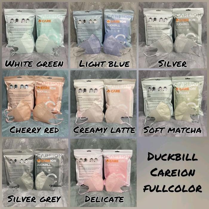 "New" Masker Duckbill Careion FC Series Soft Colour / Masker Duckbill Careion 3 ply Embos Warna 1