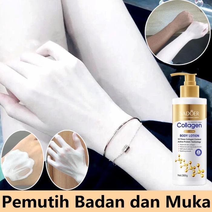 Collagen Whitening Body Lotion Permanen Pemutih Kulit Tubuh Badan handbody pemutih lotion Pelembab