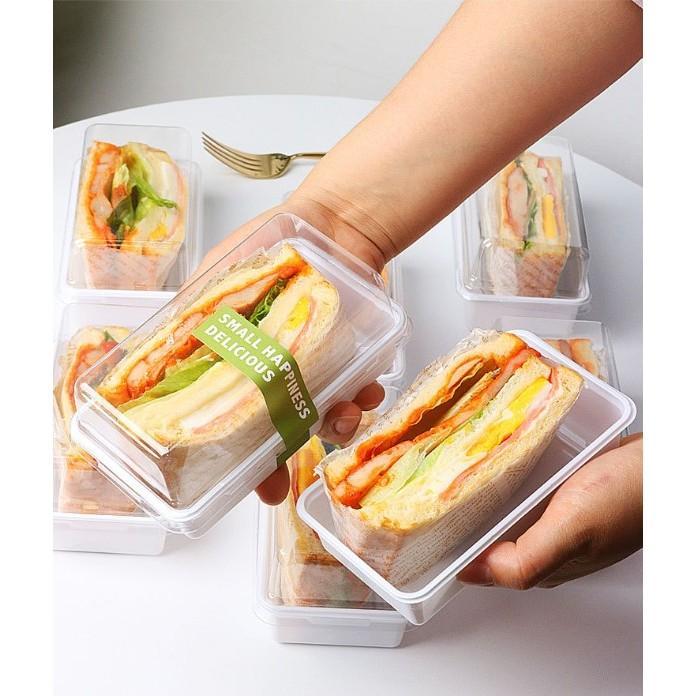 10 Pcs Mika Dessert Premium Mika Tray Sandwich Box Kotak Mika Roti Cake Dessert Box Mika Kue Premium