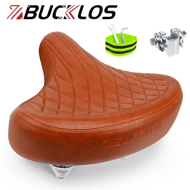 BUCKLOS Oversized Bicycle Saddle Ergonomic Widen Thicken Road Mountain Bike Saddle Soft Comfortable
