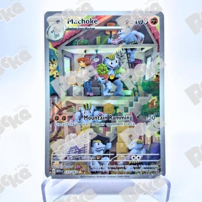 Kartu Pokemon TCG Eng - Machoke MEW EN 177/165 AR