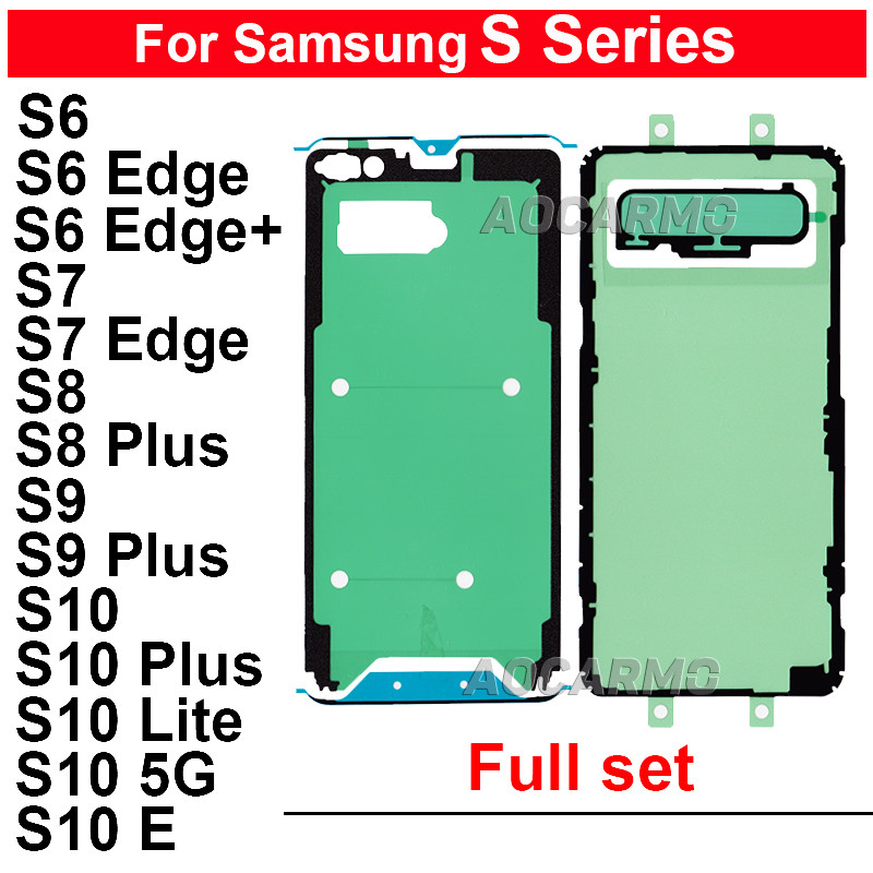 FullSet Adhesive For Samsung Galaxy S6 S7 Edge+ S8 S9 Plus S10+ Lite 5G S10E S10PLUS LCD Display