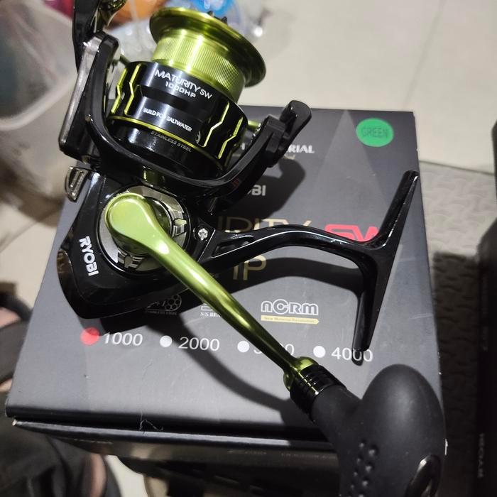 Falcon Fishing - reel ryobi maturity 1 2 3 4 0 6 8 type sw green power handel