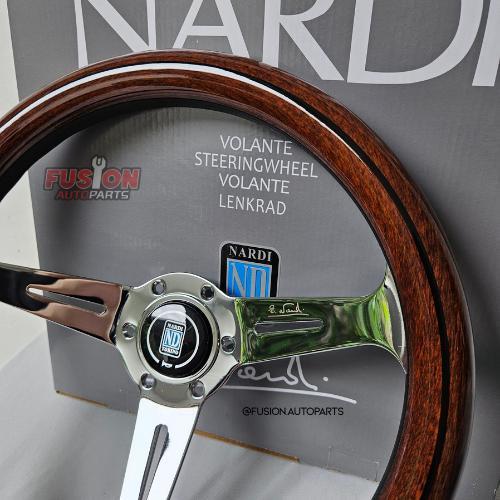 Nardi Wood Chrome Stir Kayu Celong Nardi Torino Klasik Classic Stir Mobil Klasik