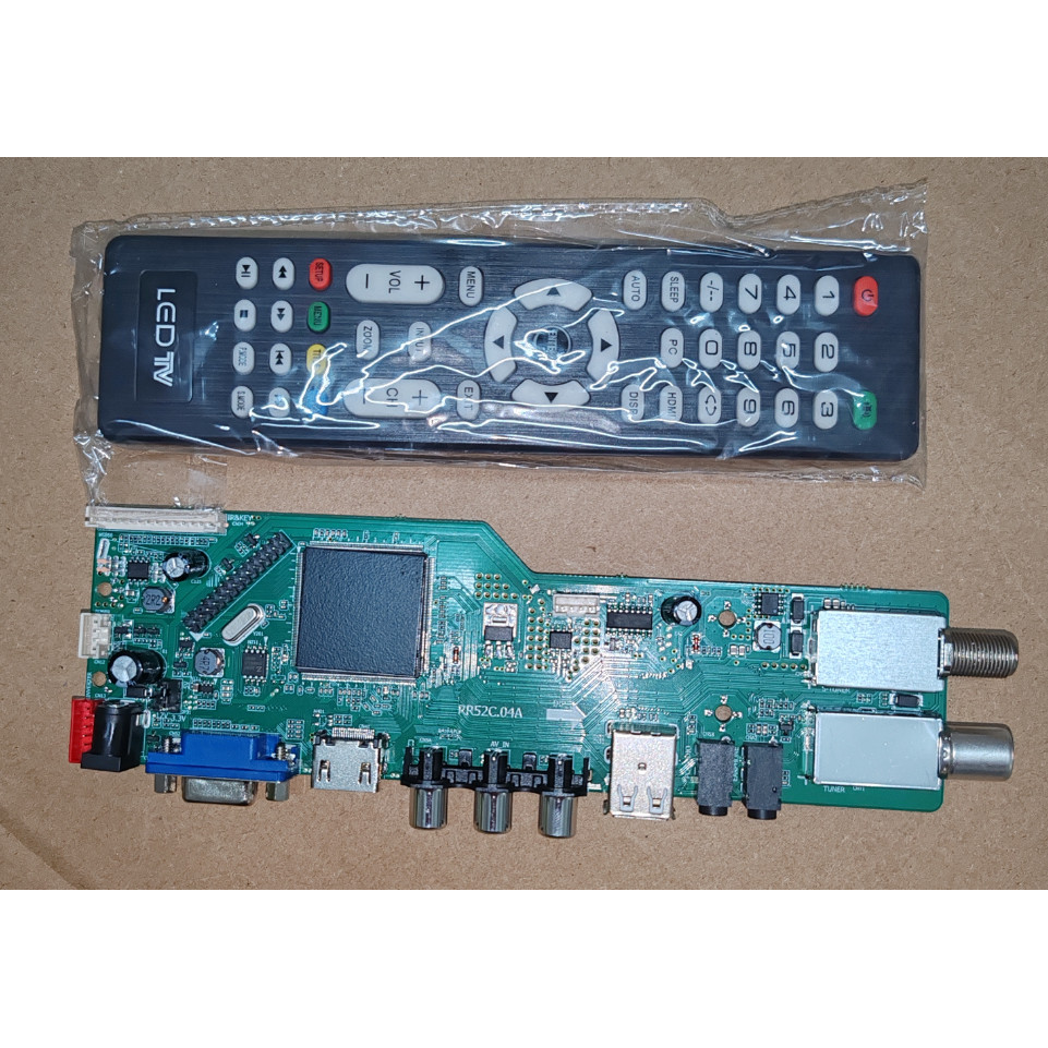RR52C.04A Support Digital Signal DVB-S2 DVB-C DVB-T2/T ATV Universal LCD Driver Board Dual USB play