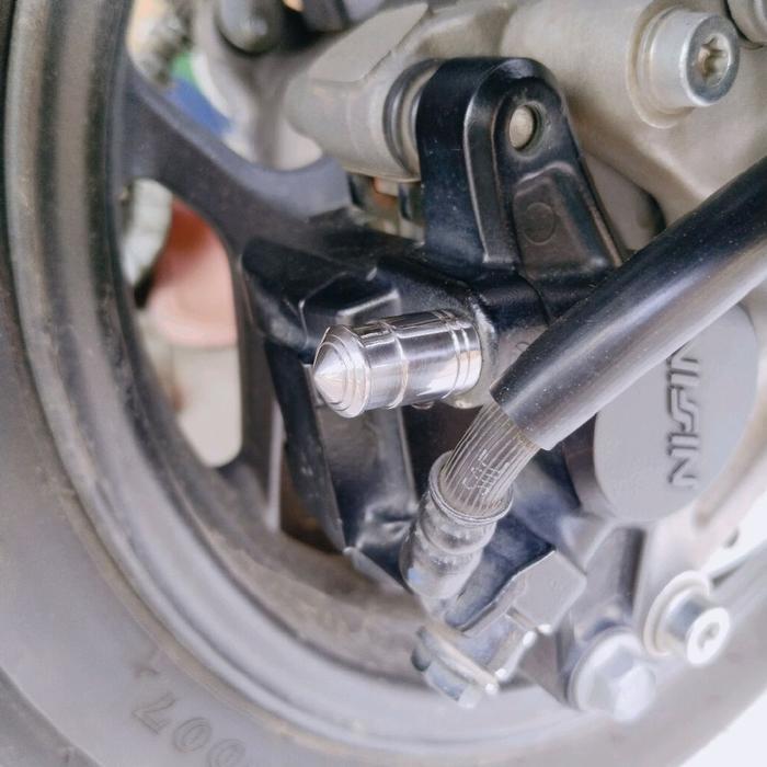 Monel Stainless Tutup Nepel Angin Kaliper Cover Nepel Angin Kaliper Universal Motorcycle Terjamin