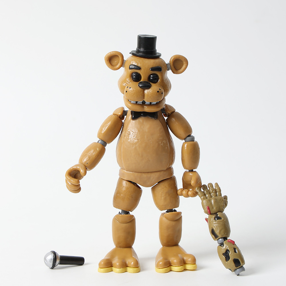 5 Inch Freddy Bonnie Chica Foxy Nightmare Articulated Toy Figure