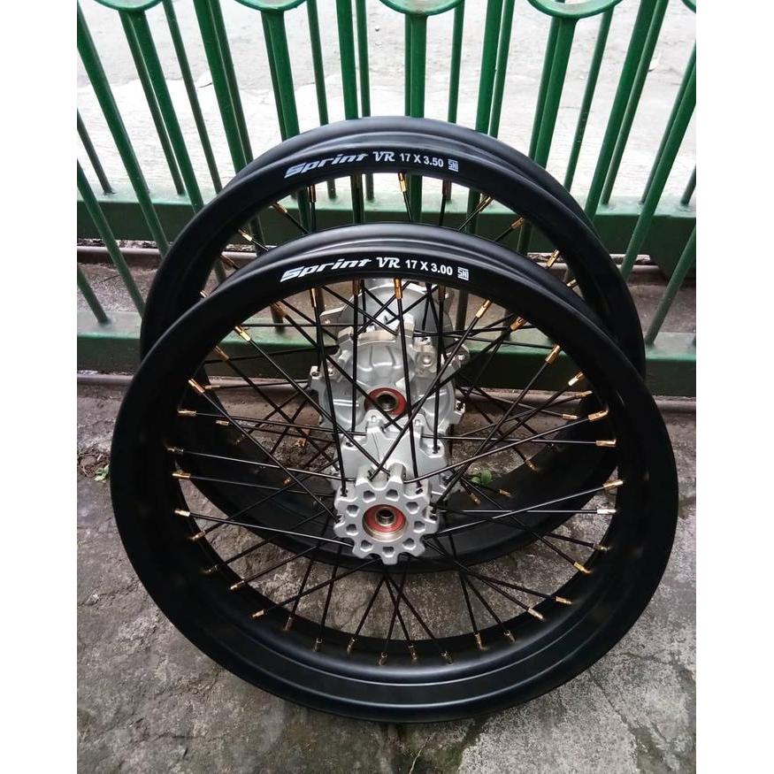 Velg Set CRF 150 L 17 300 & 350 - Velk Supermoto Depan Belakang