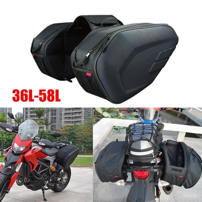 Eiger Aoki Adventure Tas Bagasi Sadel Samping Helm Touring Saddle Side Bag Box Mudik Motor