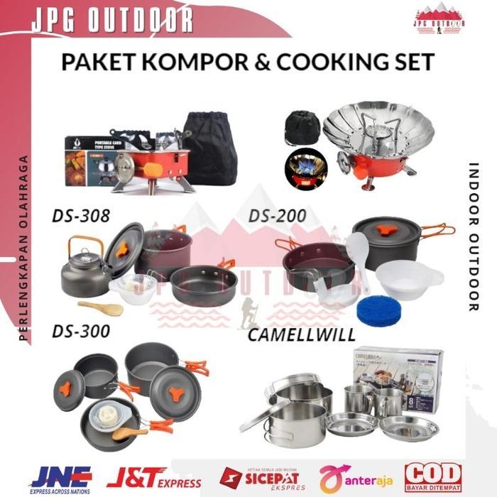 Eiger Aoki Adventure Paket Cooking Set Kompor Camping Outdoor Portable Alat Masak Camping