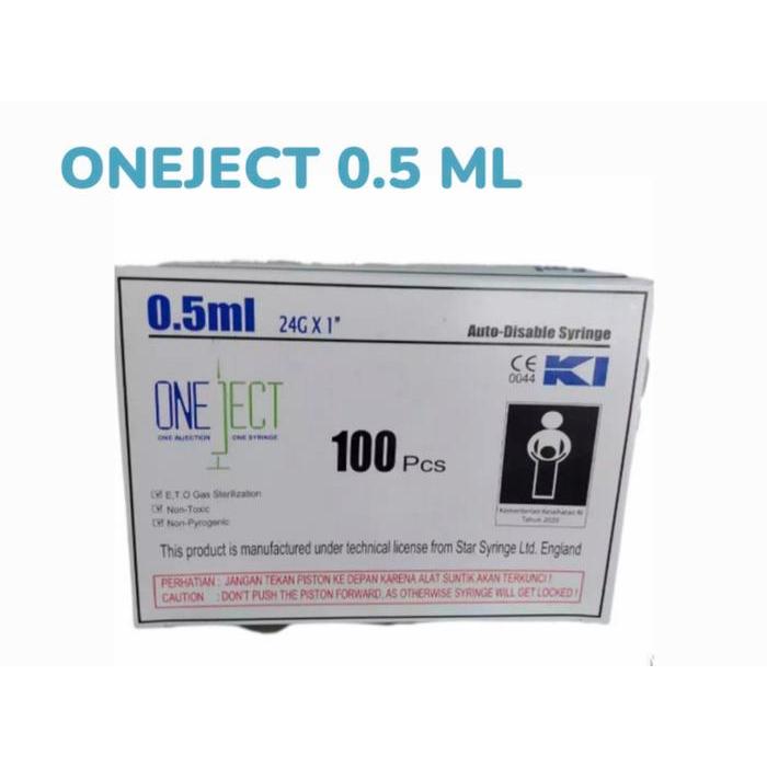 Oneject Syringe Vaksin 0.5 Ml / Syringe Onject 0.5 Ml Ready