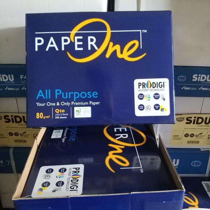 Kertas Quarto 80 Gram Paper One #Gratisongkir