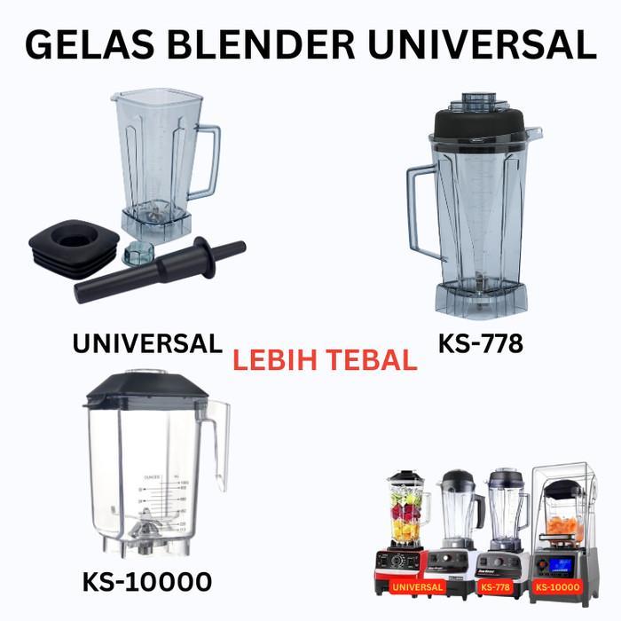 Sparepart Gelas Blender Getra Ks-778 Ks-10000 Heavy Duty Jtc Willman Fomac Ks778 Ks10000 787 767