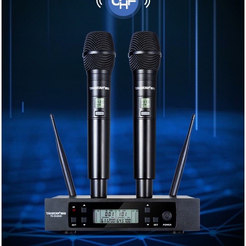 Takstar TS-3310UH UHF Wireless Microphone System For School KTV Conference Home Entertainment