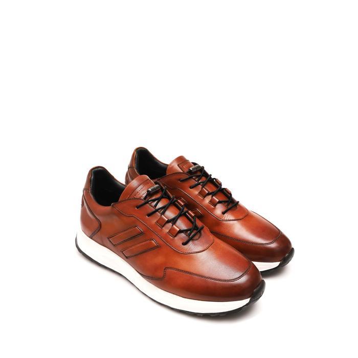 FERGUS TAN Sepatu Kulit Pria Sneakers by Mario Minardi