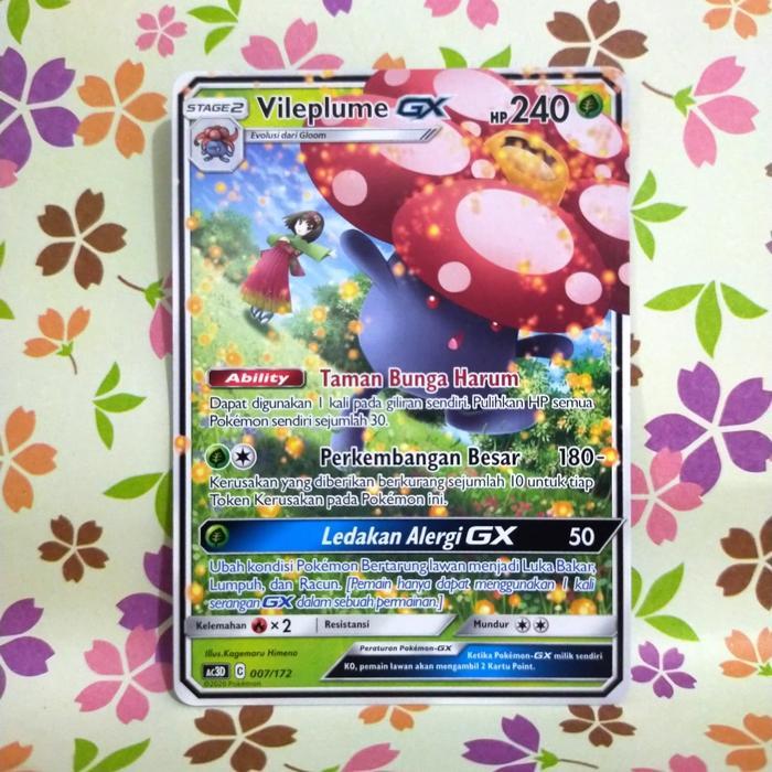 Sale Vileplume Gx Td Ac3D 007/172 Pokemon Tcg Indonesia