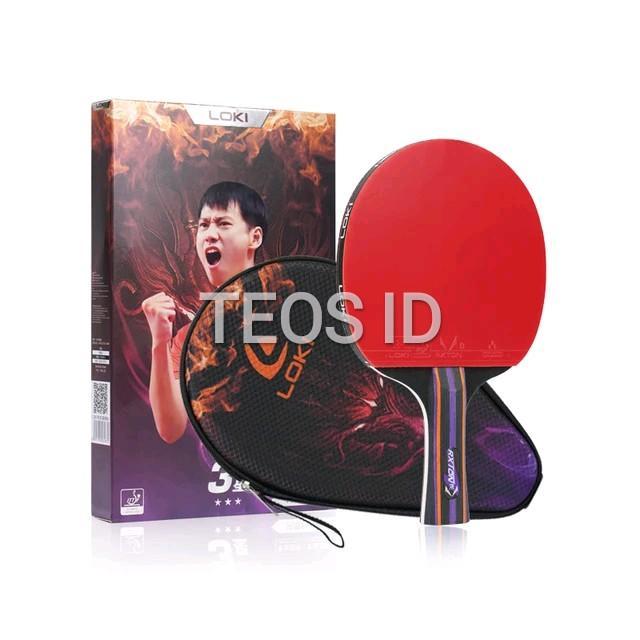 Bat Pingpong Loki 3 Star Carbon Original