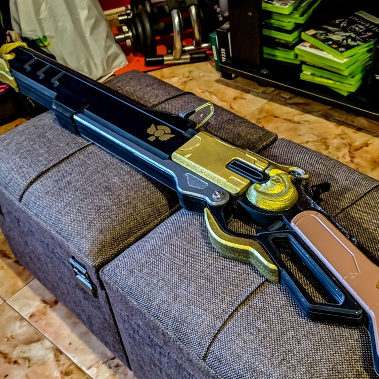 Lucu 100Cm OW Game Ashe Mainan Model Senjata The Viper Cosplay