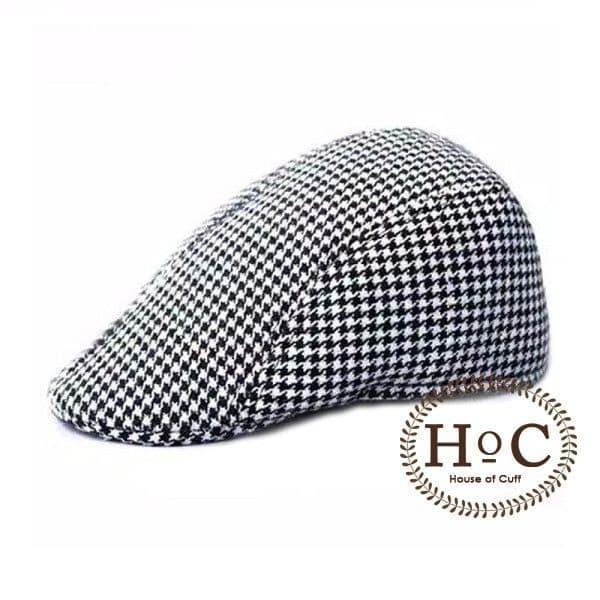 Houseofcuff Topi Painter Topi Pelukis FLATCAP NEWSBOY HAT HOUNDSTOOTH