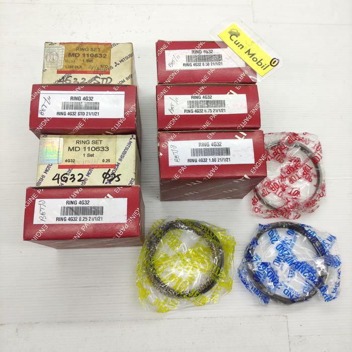 RING SEHER L300 BENSIN 84-88 1600CC OVERSICE 0.75 4G32 G/B MD110635 PREMIUM