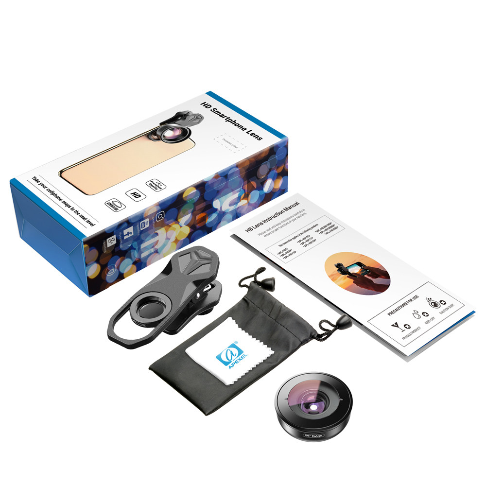 APEXEL camera phone lens 100mm macro lens 4K HD super macro lenses+CPL+star filter for iPhonex xs