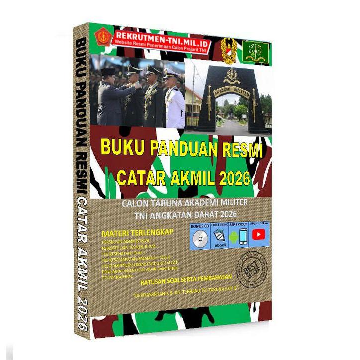 HOT SALE BUKU PANDUAN RESMI CALON TARUNA AKADEMI MILITER AKMIL TNI AD 2026 TERMURAH