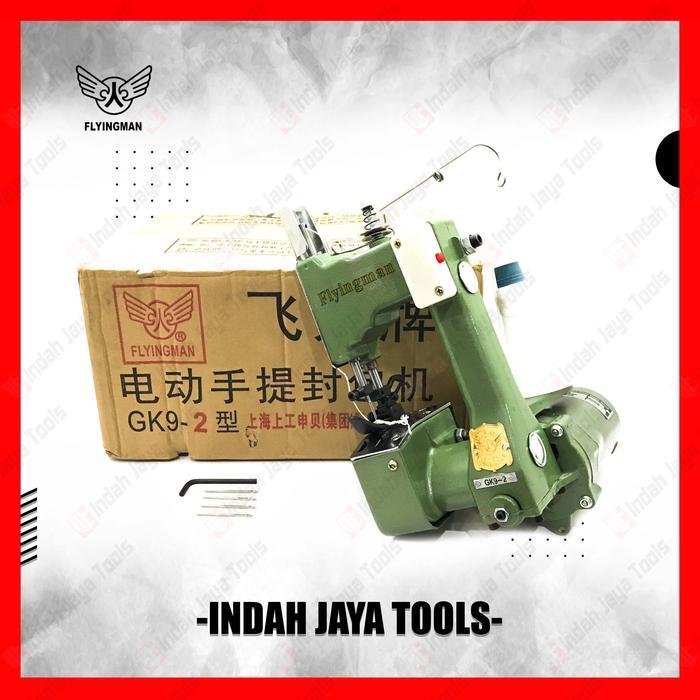 FLYINGMAN GK9-2 Mesin Jahit Karung Beras Goni Portable Bag Closer Jarum