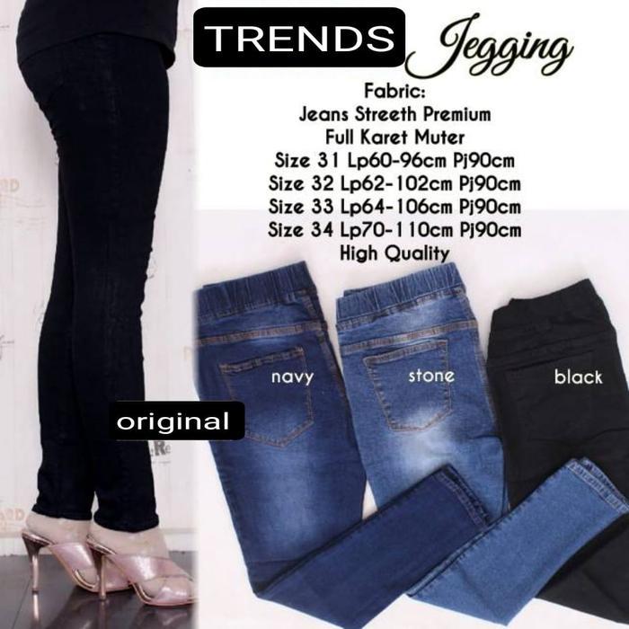 Promo Tiktok-Celana Jeans Wanita-Jeans Wanita Pinggang Karet-Celana Jeans Wanita Pinggang Karet