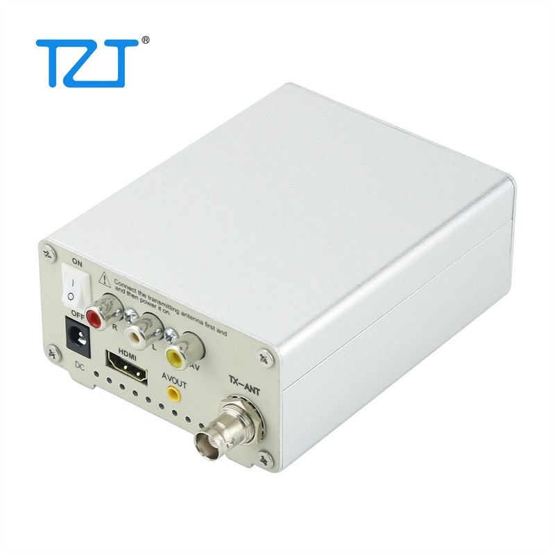 TZT TV-TX200 VHF/UHF Analog TV Transmitter Support HD/AV Input Analog Signal Transmitter with