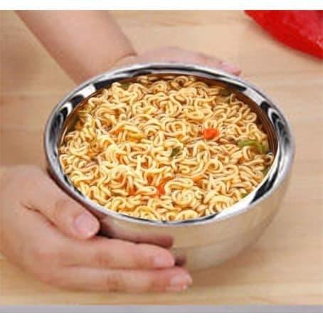 Mangkok Stainless Anti Panas / Mangkok 2 Lapis/ Mangkok Nasi