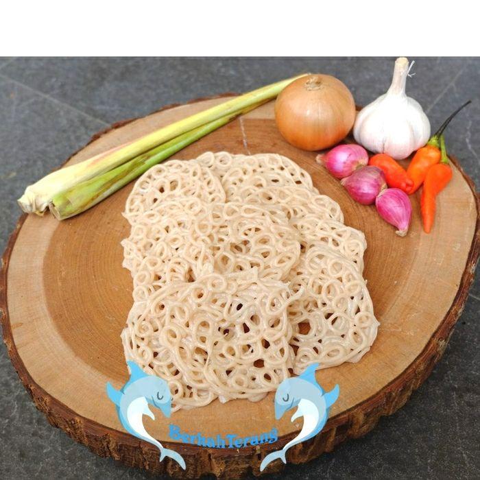 "New" kerupuk Putih Besar 500 Gr Kerupuk Kaleng Kerupuk Keriting Kerupuk Warung