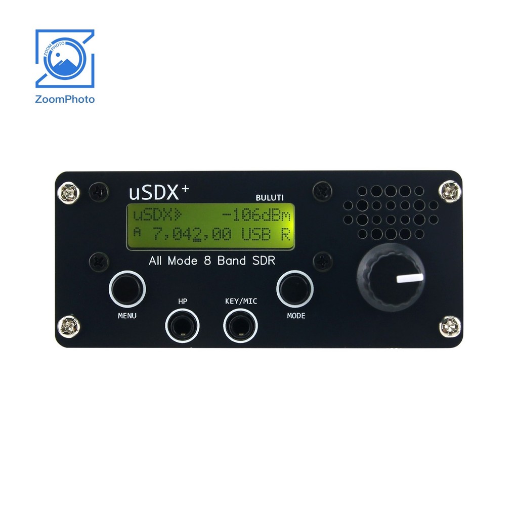 HamGeek USDX+ Full Mode Shortwave QRP SSB/CW/AM Transceiver 8-Band SDR Transceiver Upgraded Version