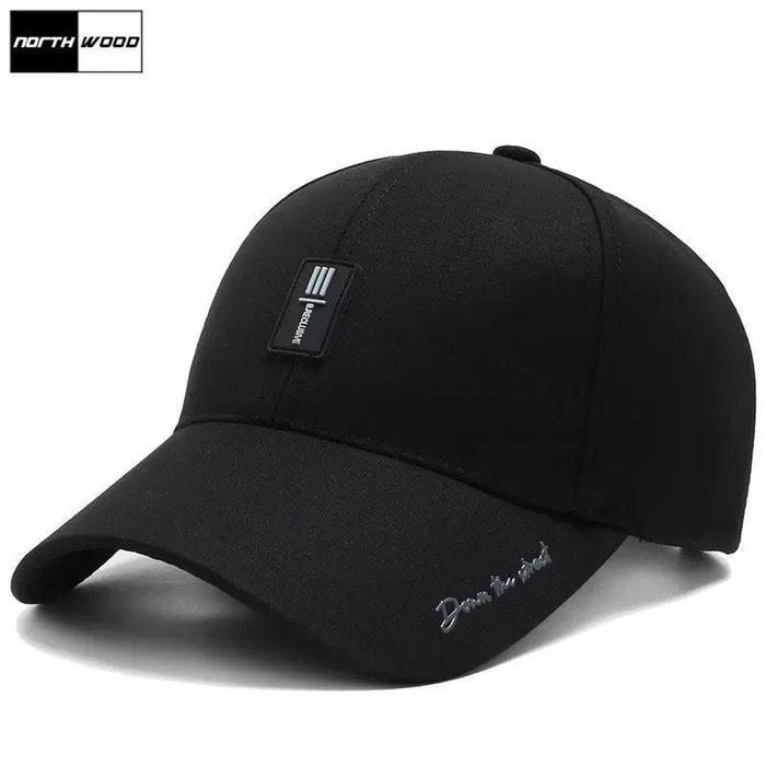 topi logo karet / topi distro premium / topi baseball pria wanita