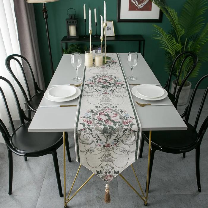 Table Runner/Taplak Meja Tamu/Taplak Meja Makan Minimalis Modern Desain Eropa Utara Murah