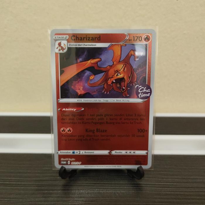Pokemon TCG Indonesia Charizard 351/S-P Promo Chatime