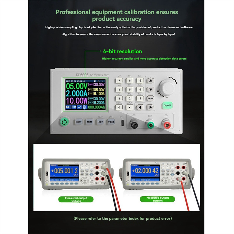 SQPP-RD6006W Digital Control Power Supply Buck Converter 60V 6A DC Voltage Step Down Power Supply